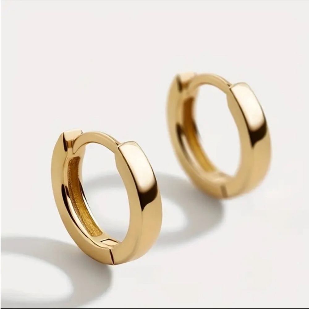 NWOT PALMER GOLD HUGGIE EARRINGS